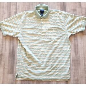 Faconnable Stripe Polo Shirt Mens XL Classique French Designer Casual 80's